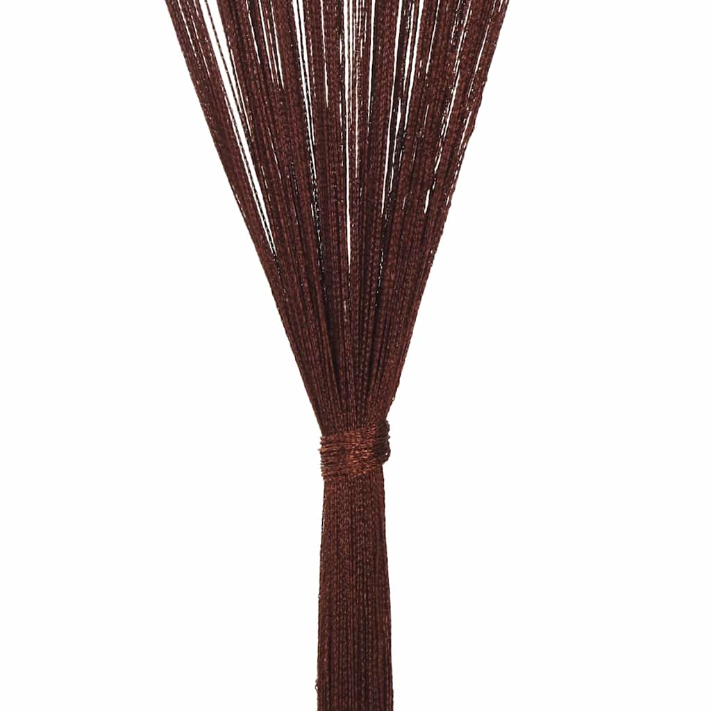 Draadgordijnen 140x250 cm bruin 2 st is nu te koop bij PeponiXL, paradijselijk wonen!