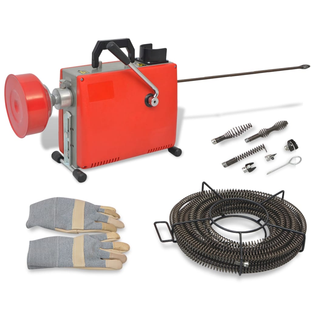 Leidingreinigingsmachine 250 W 15 m x 16 mm 4,5 m x 9,5 mm is nu te koop bij PeponiXL, paradijselijk wonen!
