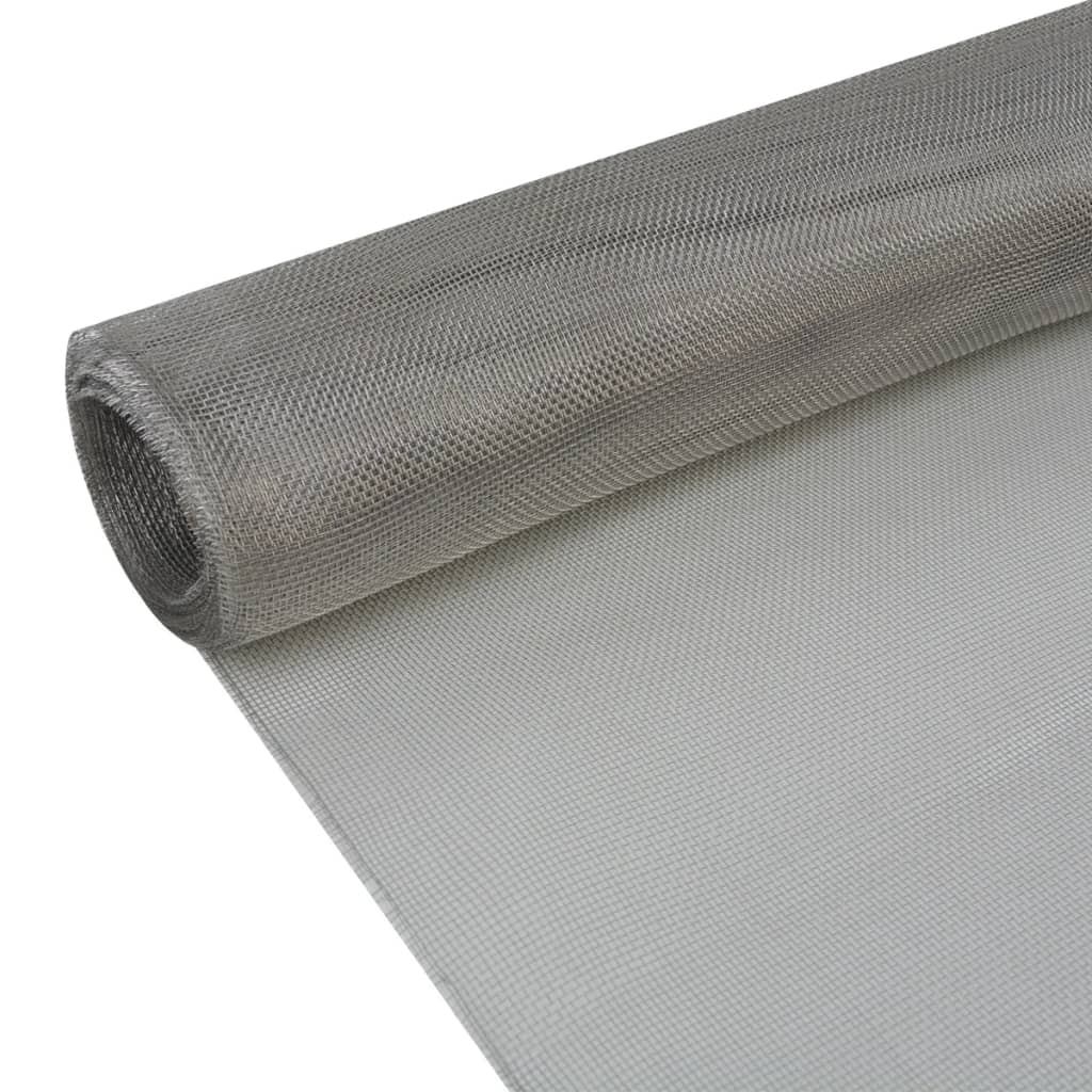 Gaas 100x500 cm roestvrij staal zilverkleurig is nu te koop bij PeponiXL, paradijselijk wonen!
