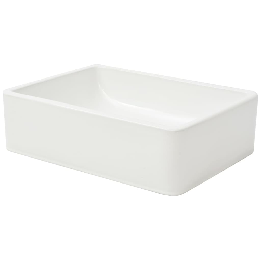 Wastafel wit 41x30x12 cm keramiek is nu te koop bij PeponiXL, paradijselijk wonen!