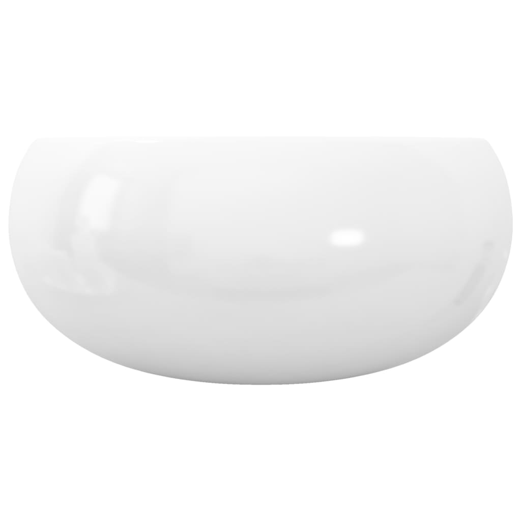 Wastafel rond 40x15 cm keramiek wit is nu te koop bij PeponiXL, paradijselijk wonen!