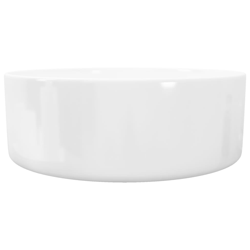 Wastafel rond wit 40x15 cm keramiek is nu te koop bij PeponiXL, paradijselijk wonen!