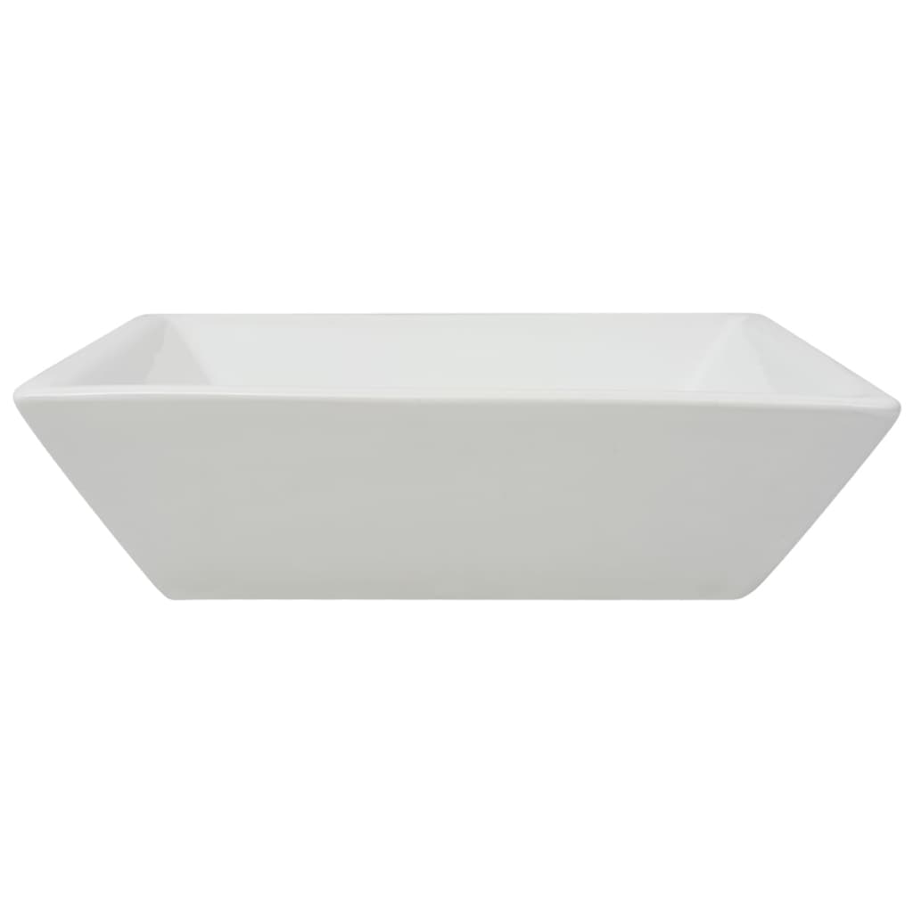 Wastafel vierkant wit 41,5x41,5x12 cm keramiek is nu te koop bij PeponiXL, paradijselijk wonen!