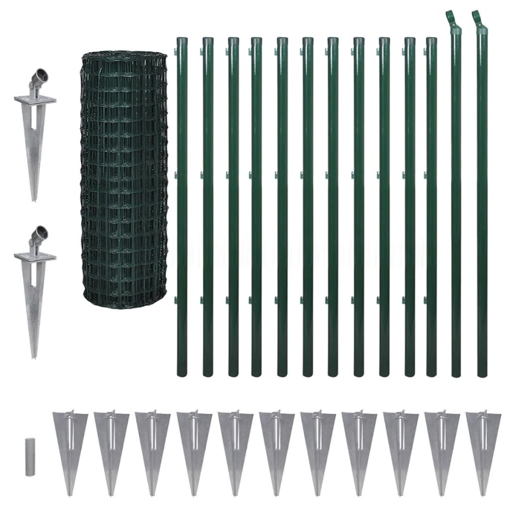 Euro hek 25x1,2 m staal groen is nu te koop bij PeponiXL, paradijselijk wonen!