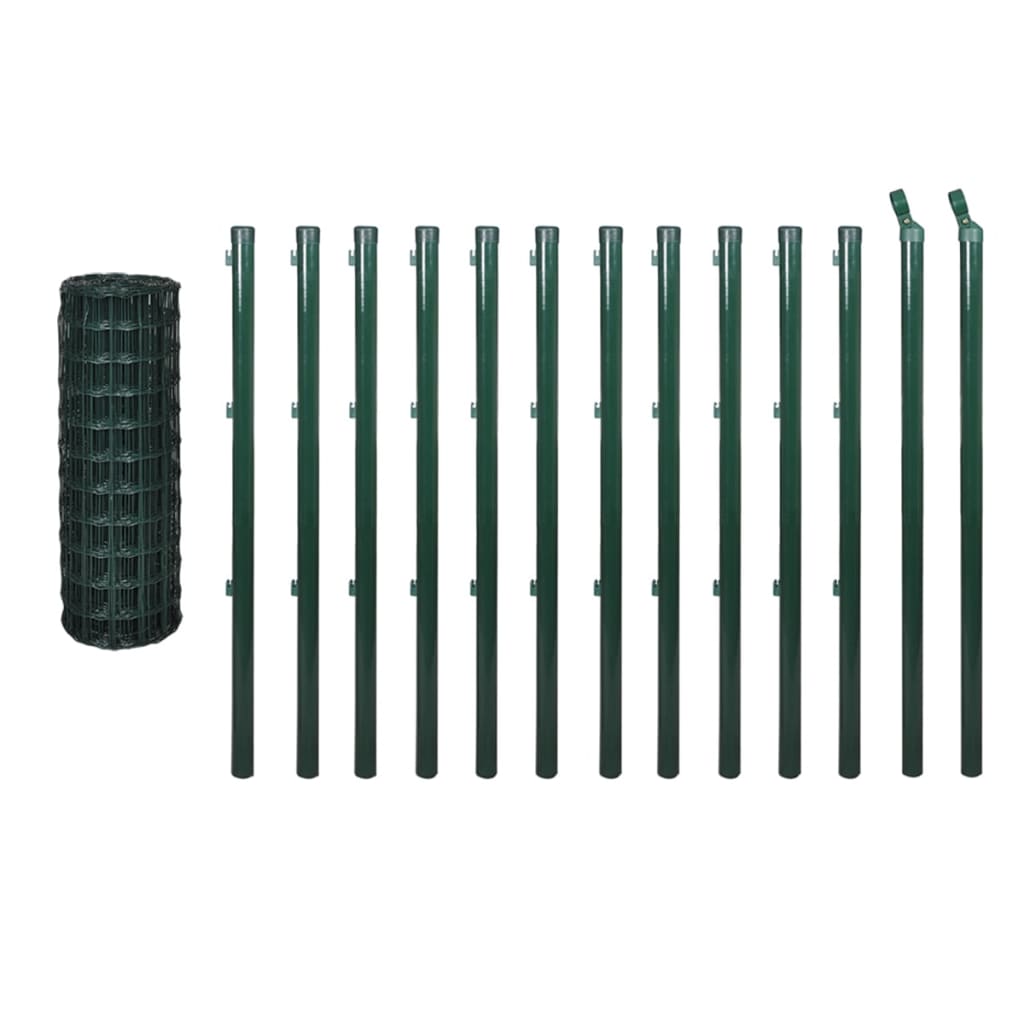 Euro hek 25x1,2 m staal groen is nu te koop bij PeponiXL, paradijselijk wonen!