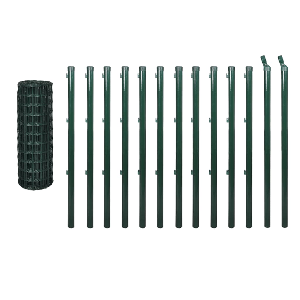 Euro hek 25x1,5 m staal groen is nu te koop bij PeponiXL, paradijselijk wonen!
