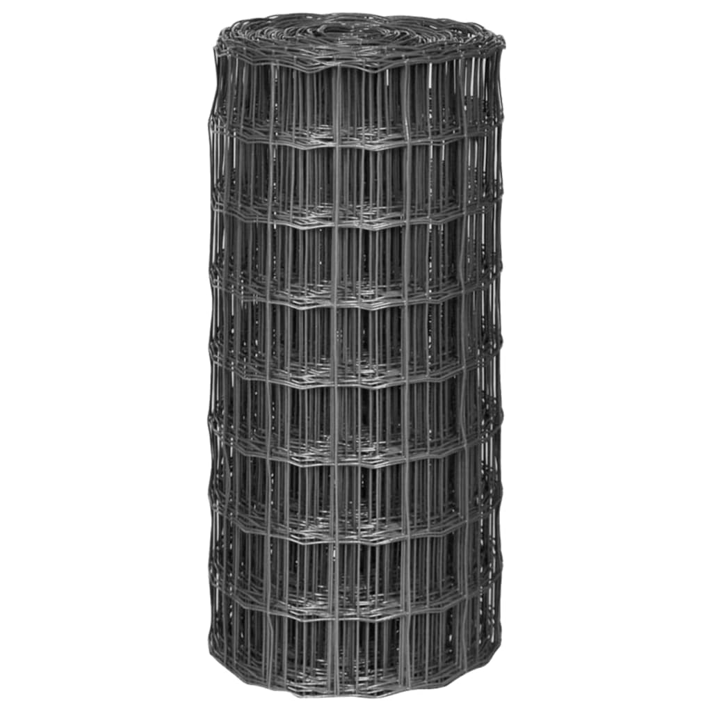 Euro hek 25x0,8 m staal grijs is nu te koop bij PeponiXL, paradijselijk wonen!