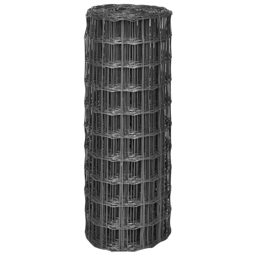 Euro hek 25x1 m staal grijs is nu te koop bij PeponiXL, paradijselijk wonen!