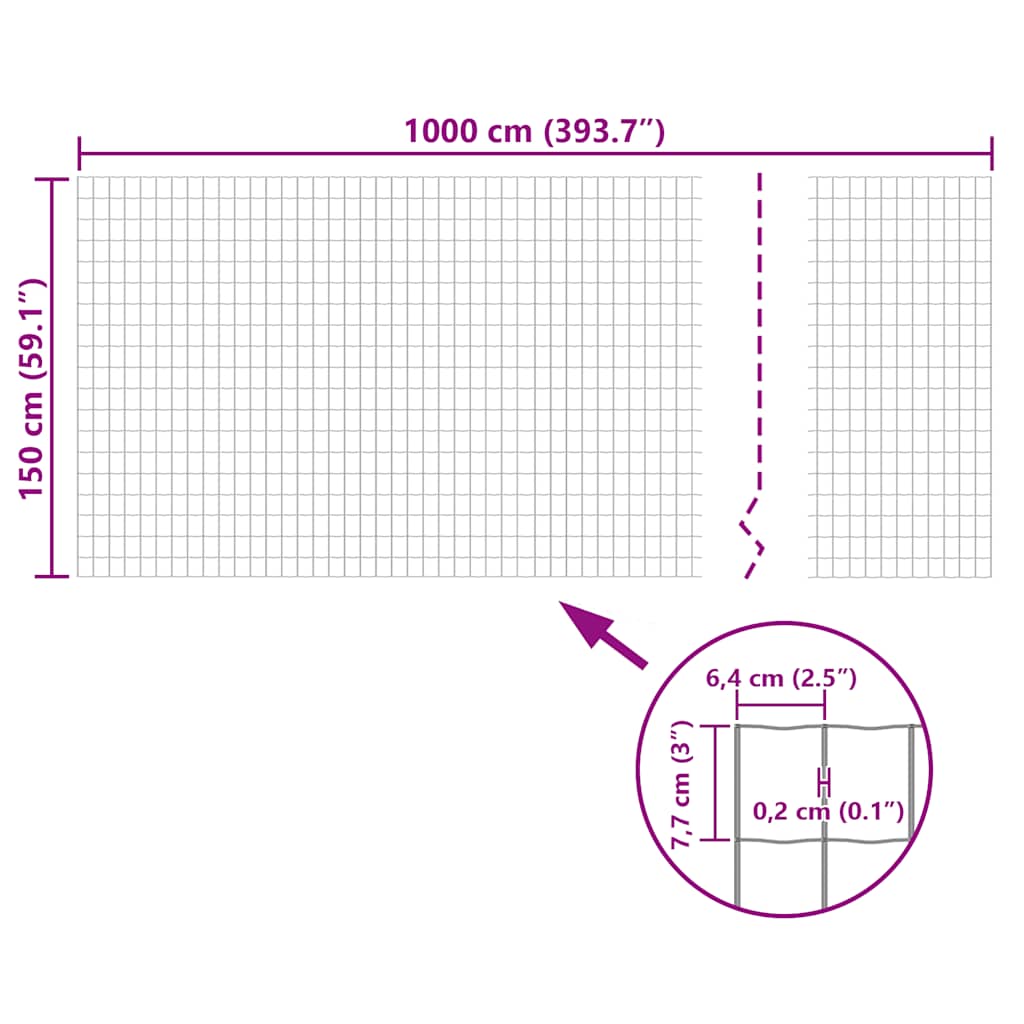 Euro hek 10x1,5 m grijs is nu te koop bij PeponiXL, paradijselijk wonen!