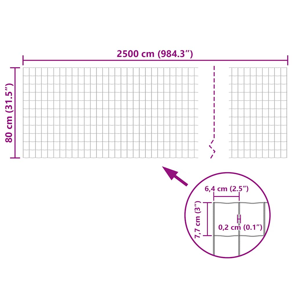 Euro hek 25x0,8 m staal grijs is nu te koop bij PeponiXL, paradijselijk wonen!
