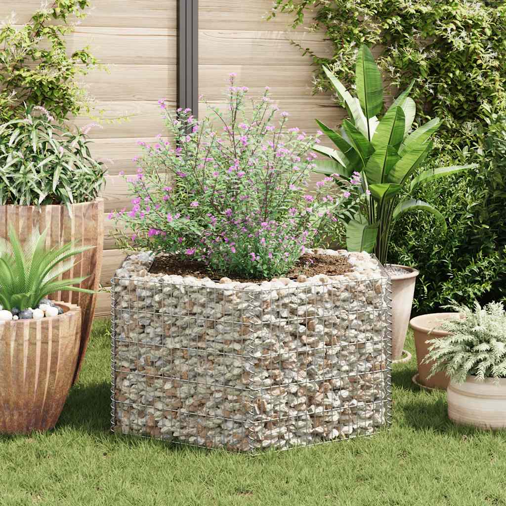 Gabion plantenbak verhoogd zeshoekig 100x90x50 cm is nu te koop bij PeponiXL, paradijselijk wonen!