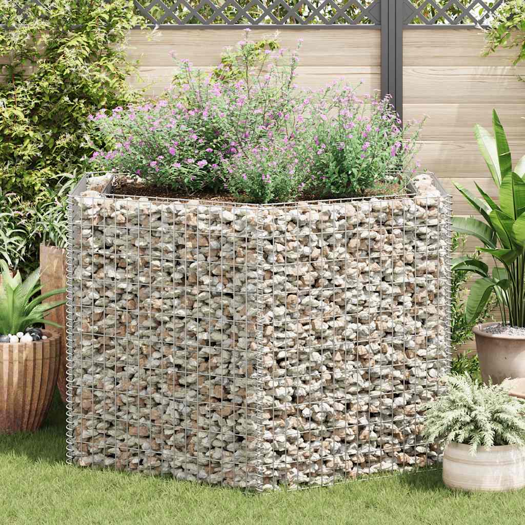 Gabion plantenbak verhoogd zeshoekig 160x140x100 cm is nu te koop bij PeponiXL, paradijselijk wonen!