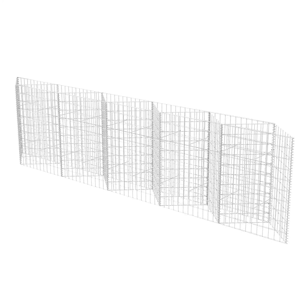 Gabion mand 300x30x100 cm gegalvaniseerd staal is nu te koop bij PeponiXL, paradijselijk wonen!