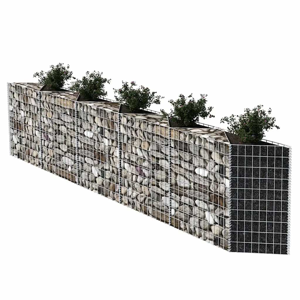 Gabion mand 300x30x100 cm gegalvaniseerd staal is nu te koop bij PeponiXL, paradijselijk wonen!