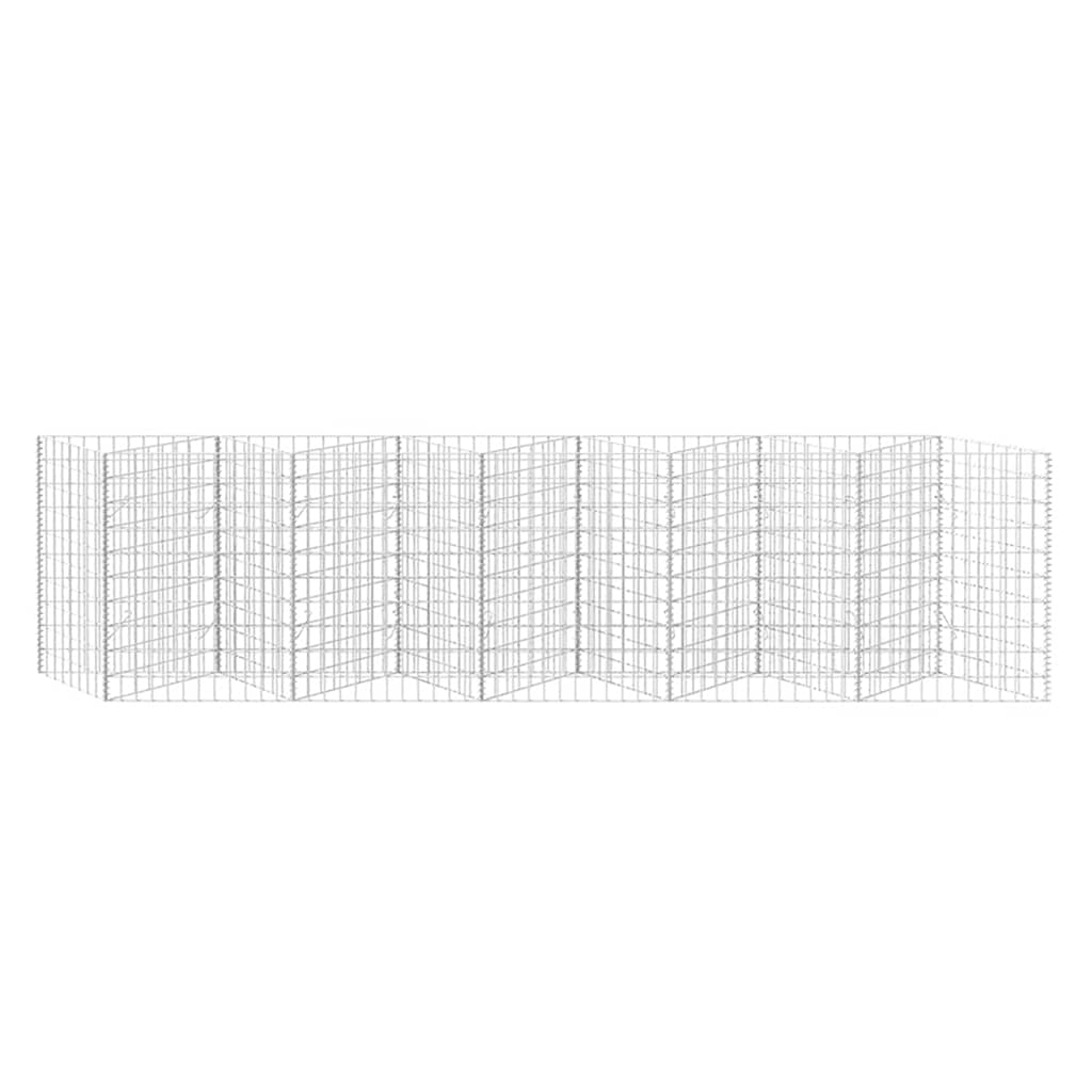 Gabion mand 300x30x100 cm gegalvaniseerd staal is nu te koop bij PeponiXL, paradijselijk wonen!