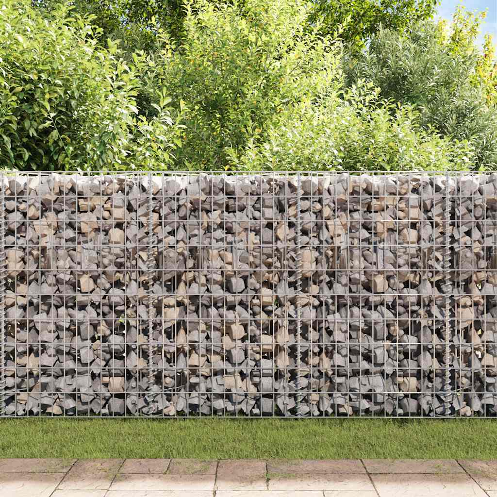 Gabion mand 120x30x100 cm gegalvaniseerd staal is nu te koop bij PeponiXL, paradijselijk wonen!