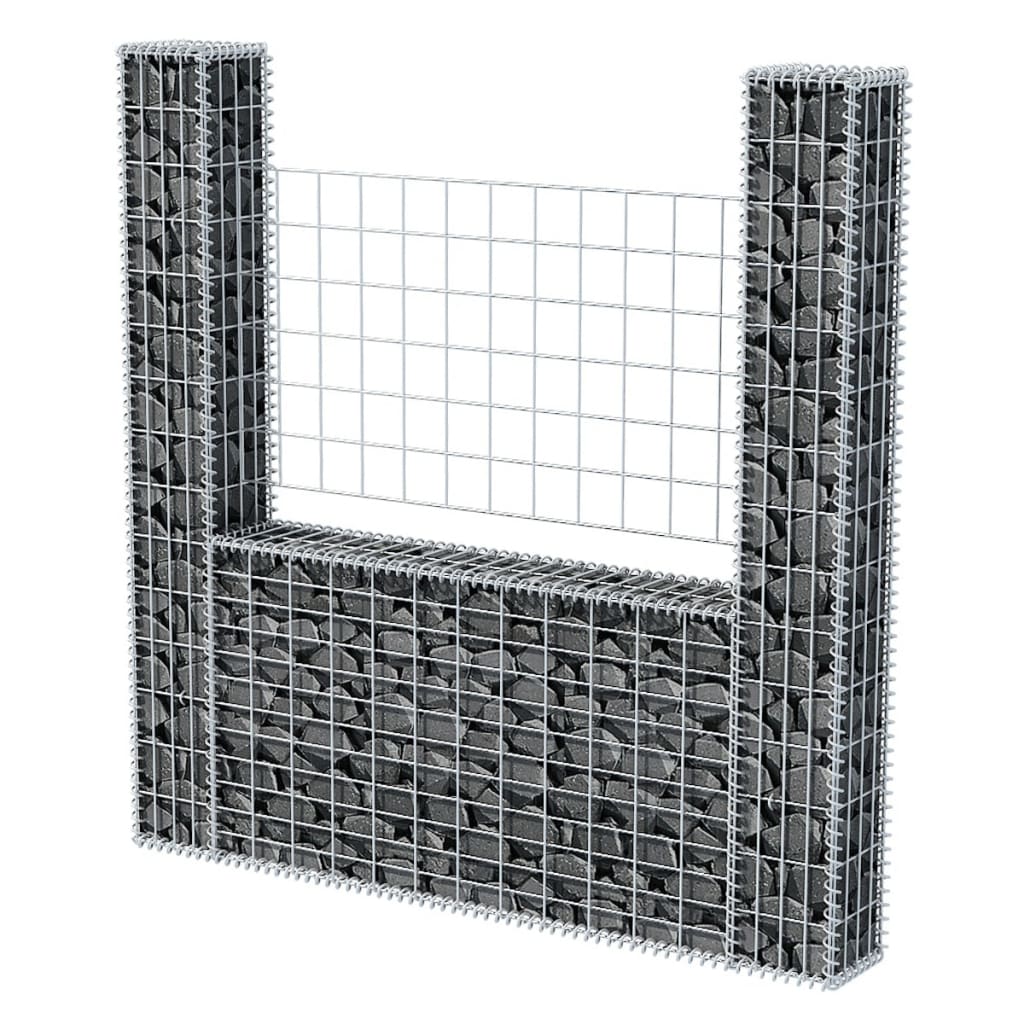 Gabion mand U-vormig 160x20x150 cm staal is nu te koop bij PeponiXL, paradijselijk wonen!