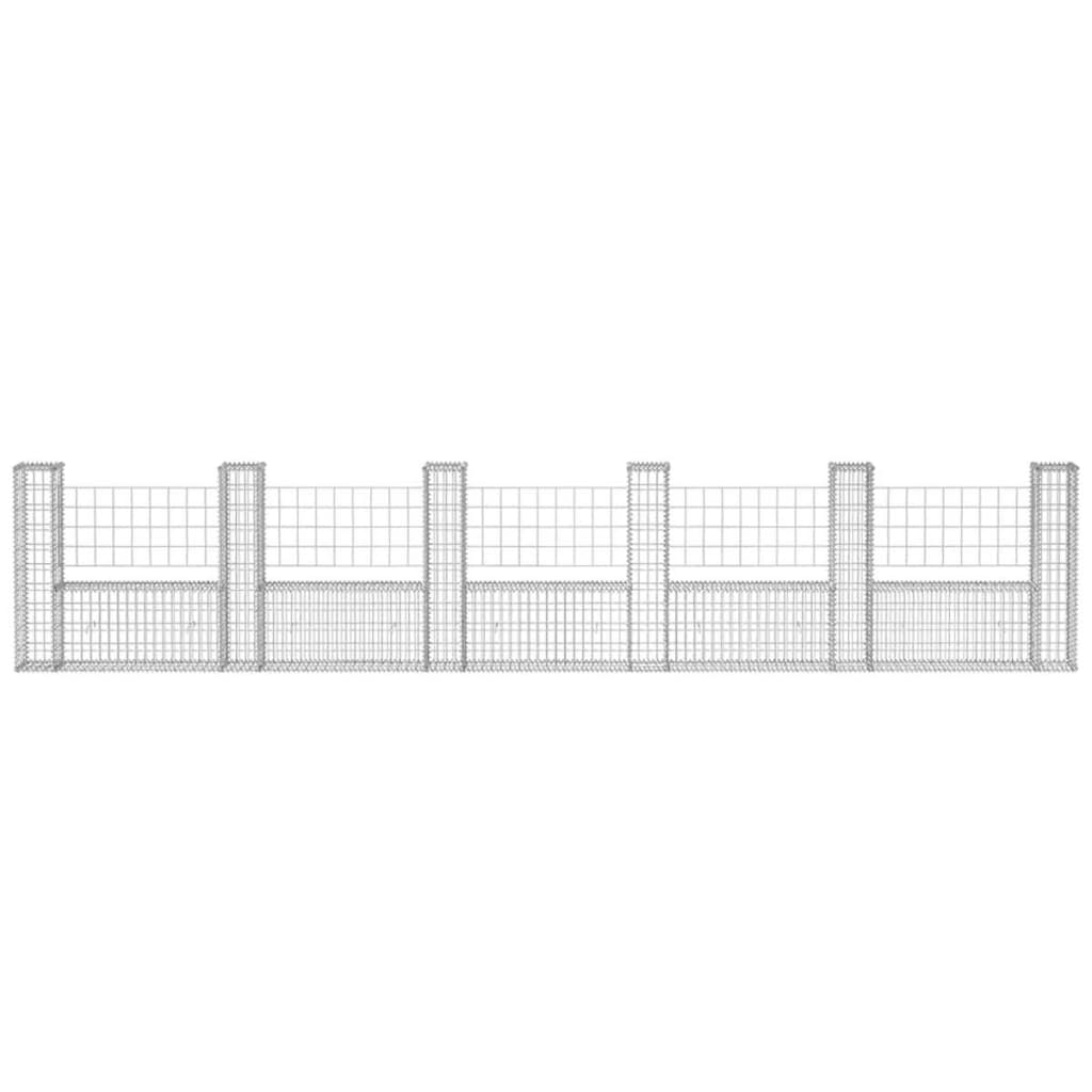Gabion mand U-vormig 570x20x100 cm staal is nu te koop bij PeponiXL, paradijselijk wonen!