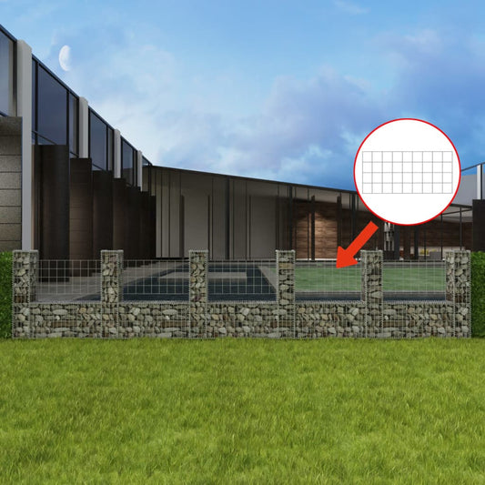 Gabion mand U-vormig 570x20x100 cm staal is nu te koop bij PeponiXL, paradijselijk wonen!