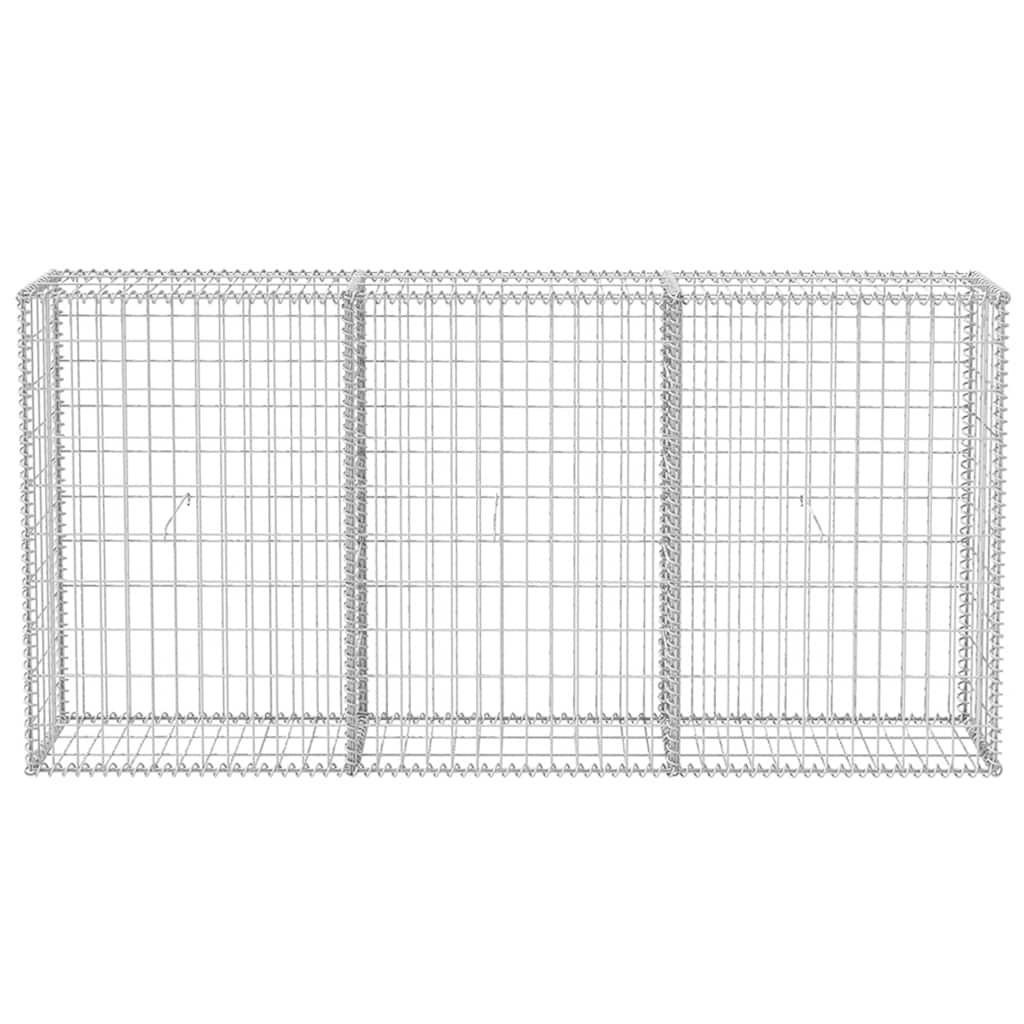 Gabion mand 200x30x100 cm gegalvaniseerd staal is nu te koop bij PeponiXL, paradijselijk wonen!