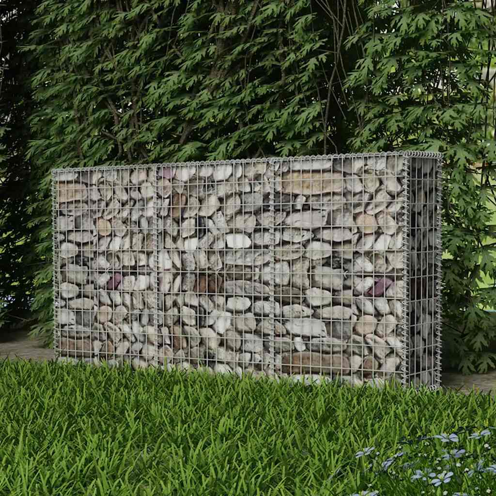 Gabion mand 200x30x100 cm gegalvaniseerd staal is nu te koop bij PeponiXL, paradijselijk wonen!