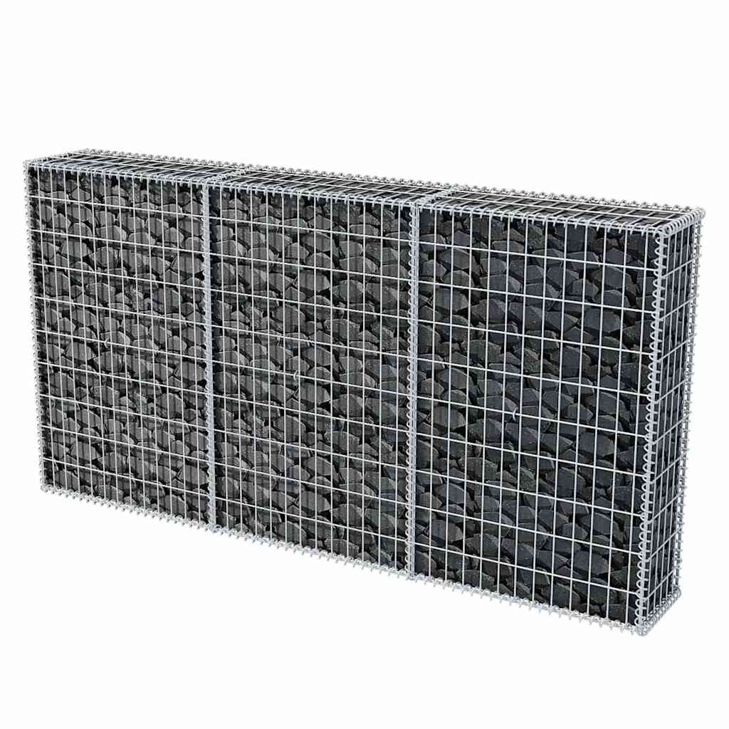 Gabion mand 200x30x100 cm gegalvaniseerd staal is nu te koop bij PeponiXL, paradijselijk wonen!