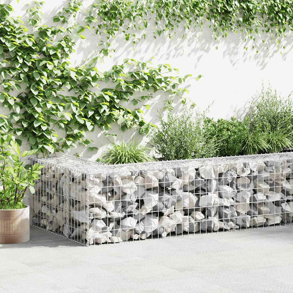 Gabion mand 100x50x50 cm gegalvaniseerd staal is nu te koop bij PeponiXL, paradijselijk wonen!