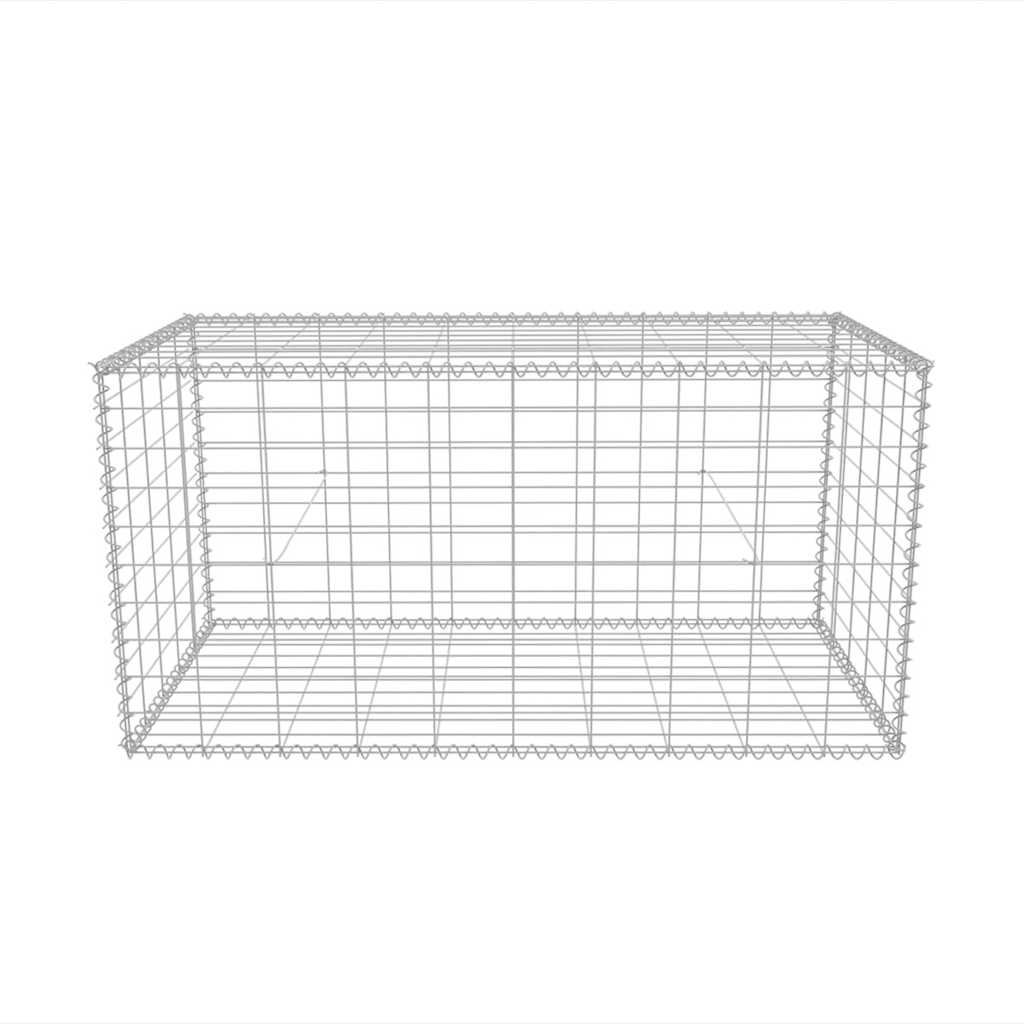 Gabion mand 100x50x50 cm gegalvaniseerd staal is nu te koop bij PeponiXL, paradijselijk wonen!