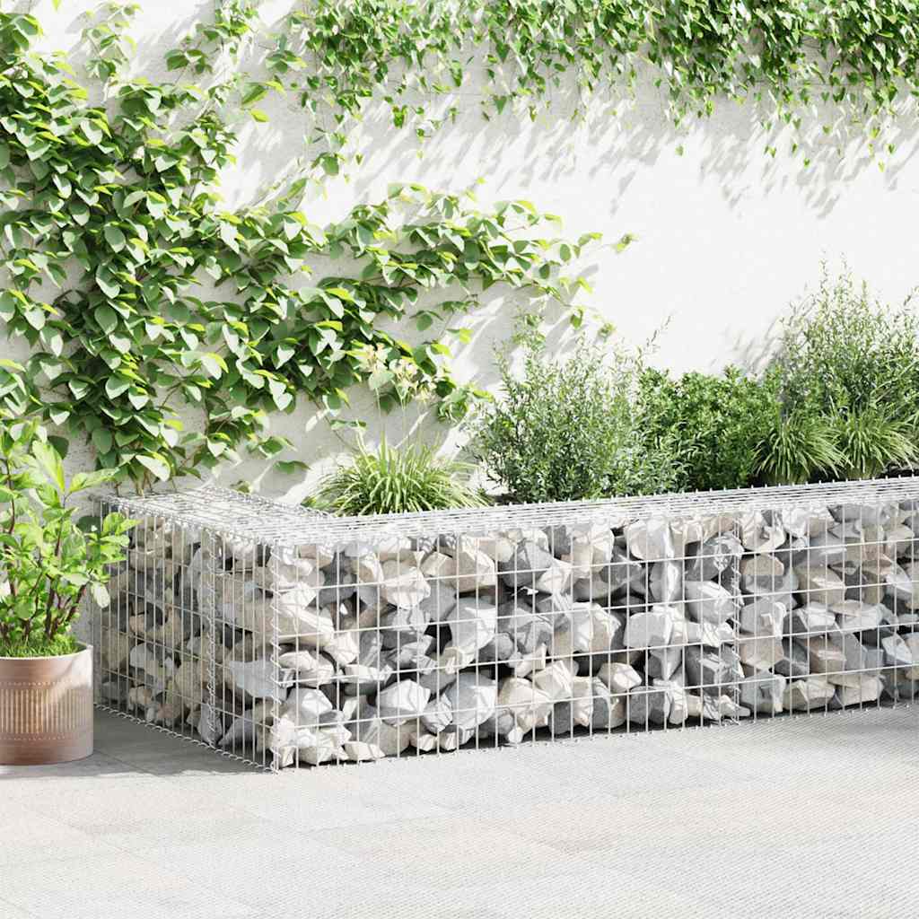 Gabion mand 100x50x50 cm gegalvaniseerd staal is nu te koop bij PeponiXL, paradijselijk wonen!