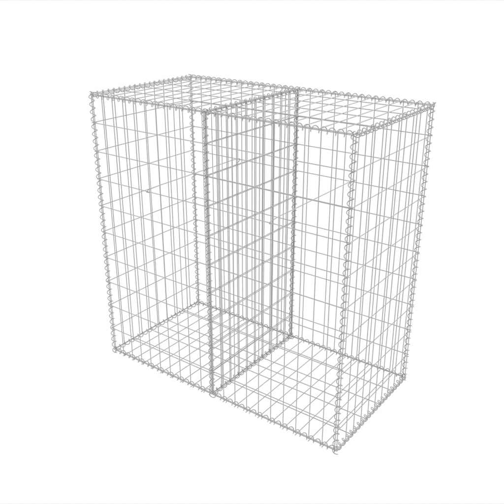 Gabion mand 100x50x100 cm gegalvaniseerd staal is nu te koop bij PeponiXL, paradijselijk wonen!