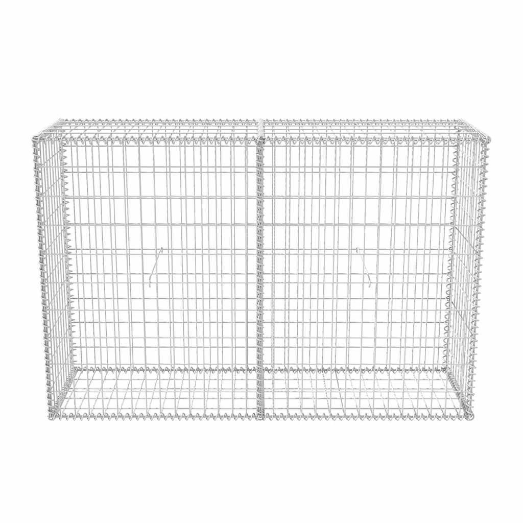 Gabion mand 150x50x100 cm gegalvaniseerd staal is nu te koop bij PeponiXL, paradijselijk wonen!