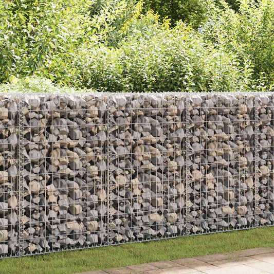 Gabion mand 150x50x100 cm gegalvaniseerd staal is nu te koop bij PeponiXL, paradijselijk wonen!