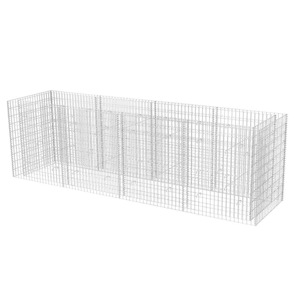 Gabion plantenbak verhoogd 360x90x100 cm staal is nu te koop bij PeponiXL, paradijselijk wonen!