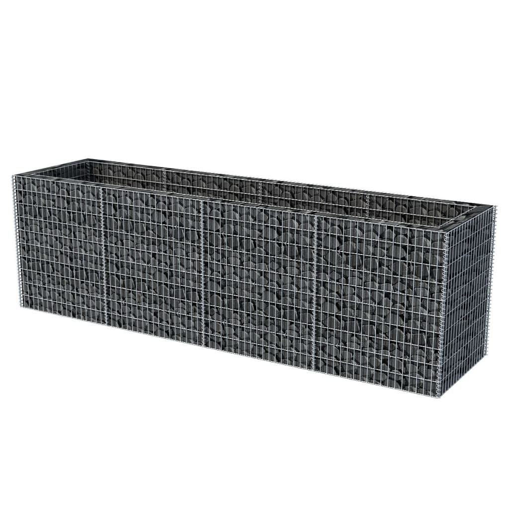 Gabion plantenbak verhoogd 360x90x100 cm staal is nu te koop bij PeponiXL, paradijselijk wonen!