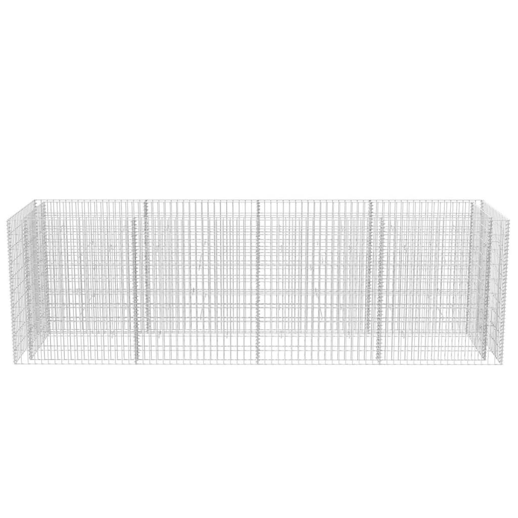 Gabion plantenbak verhoogd 360x90x100 cm staal is nu te koop bij PeponiXL, paradijselijk wonen!