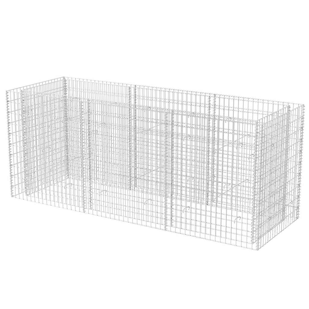 Gabion plantenbak verhoogd 270x90x100 cm staal is nu te koop bij PeponiXL, paradijselijk wonen!