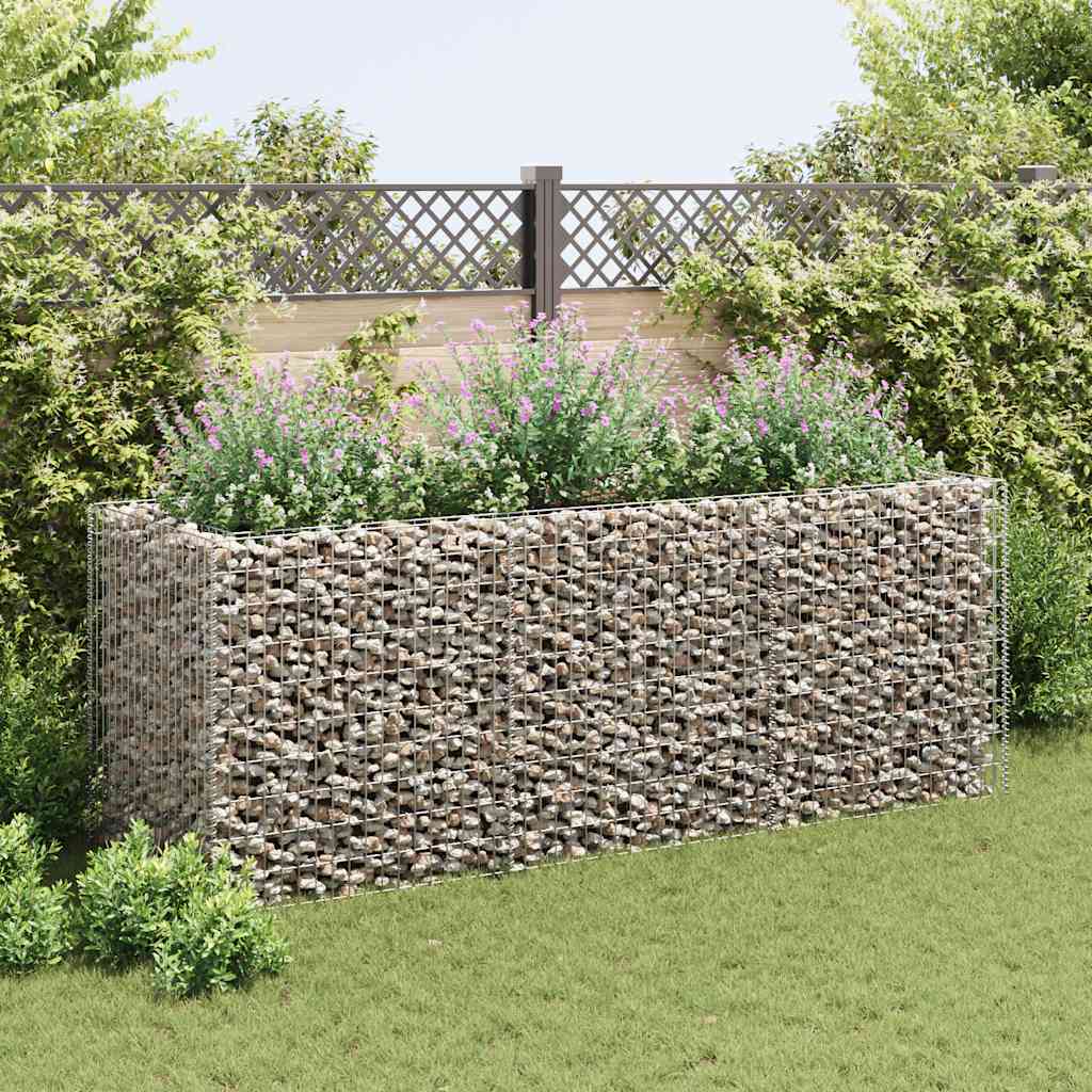 Gabion plantenbak verhoogd 270x90x100 cm staal is nu te koop bij PeponiXL, paradijselijk wonen!