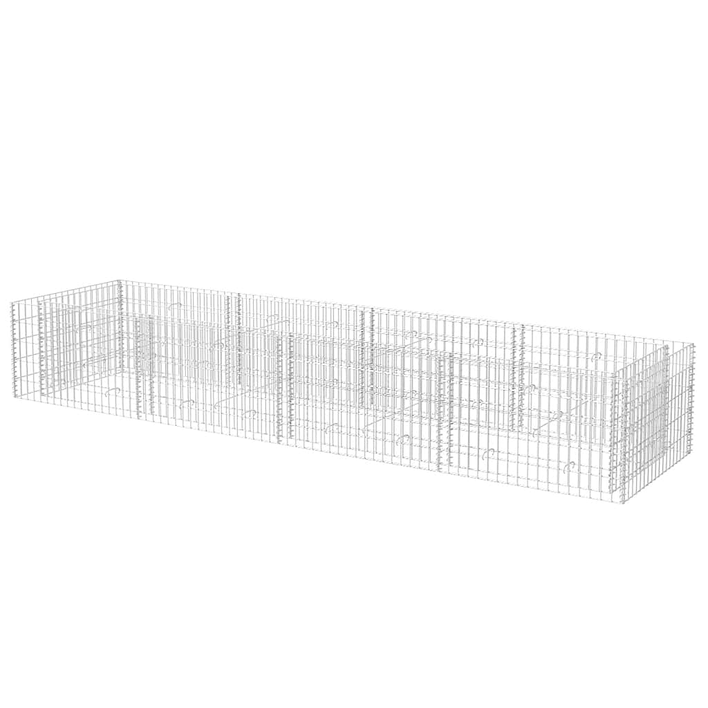 Gabion plantenbak verhoogd 360x90x50 cm staal is nu te koop bij PeponiXL, paradijselijk wonen!