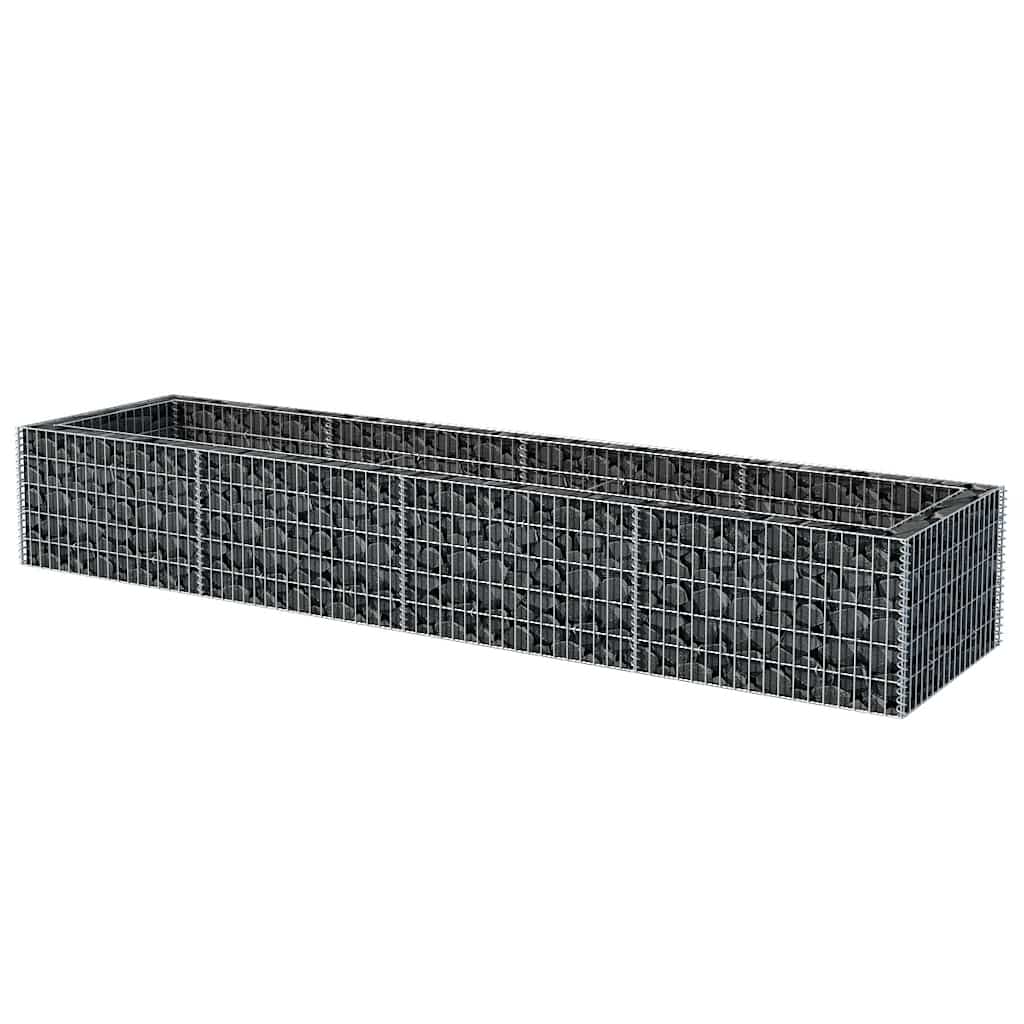 Gabion plantenbak verhoogd 360x90x50 cm staal is nu te koop bij PeponiXL, paradijselijk wonen!
