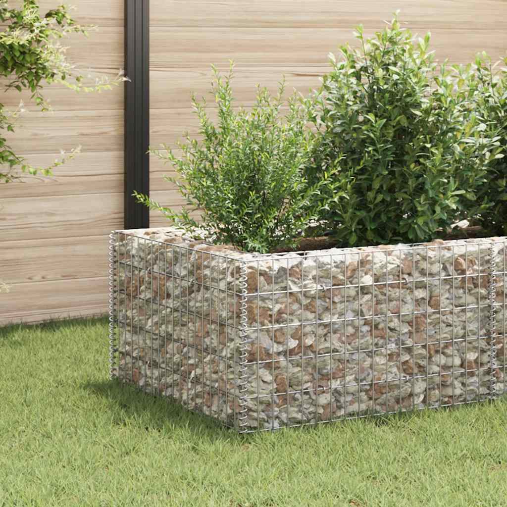 Gabion plantenbak verhoogd 360x90x50 cm staal is nu te koop bij PeponiXL, paradijselijk wonen!