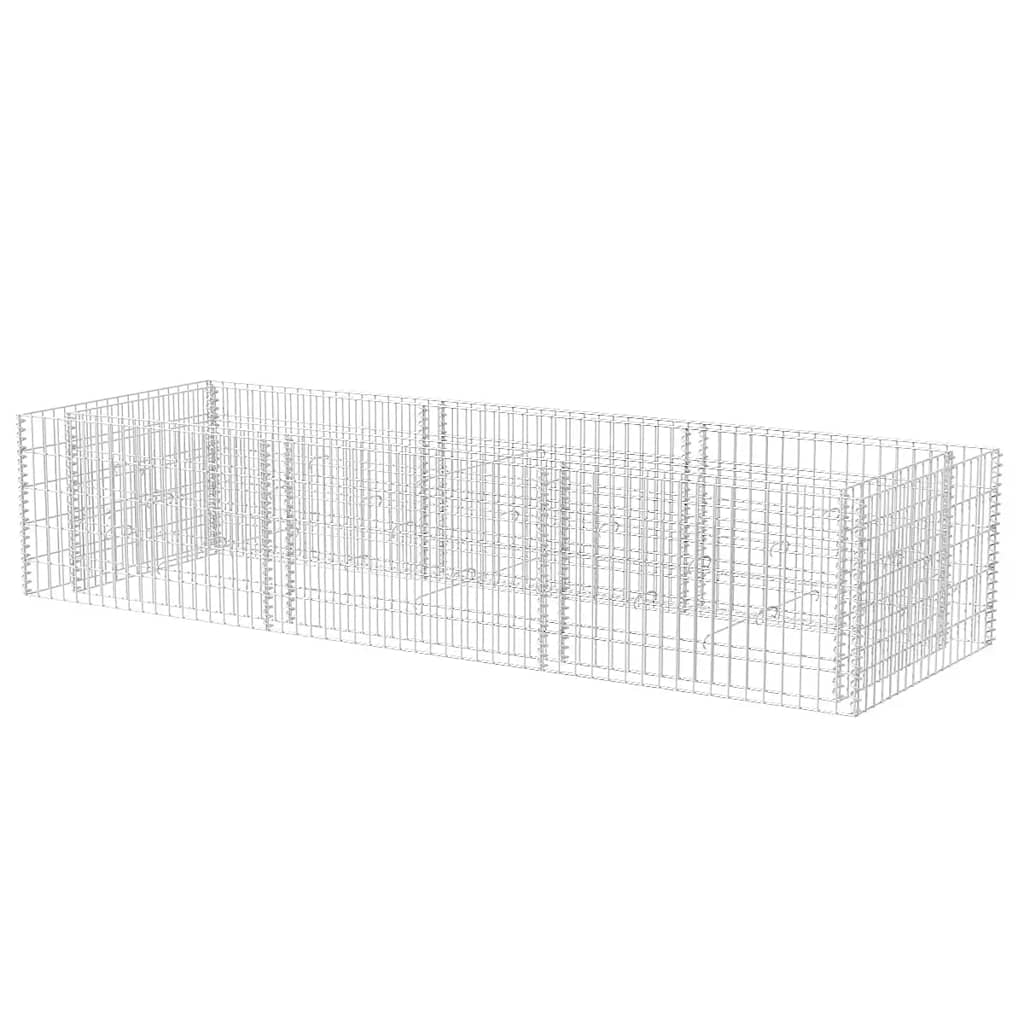 Gabion plantenbak verhoogd 270x90x50 cm staal is nu te koop bij PeponiXL, paradijselijk wonen!