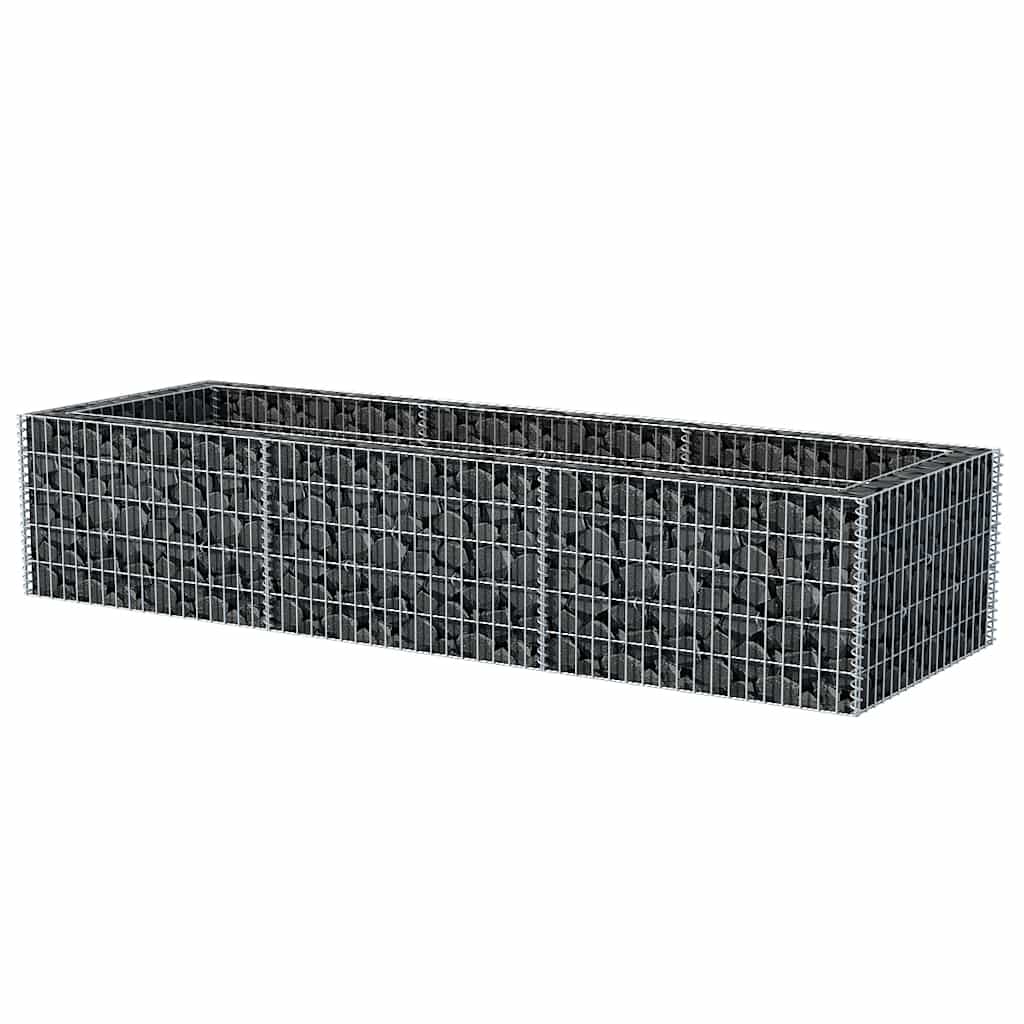 Gabion plantenbak verhoogd 270x90x50 cm staal is nu te koop bij PeponiXL, paradijselijk wonen!