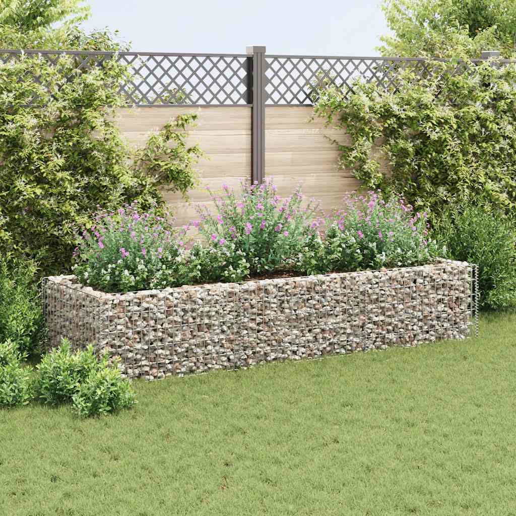 Gabion plantenbak verhoogd 270x90x50 cm staal is nu te koop bij PeponiXL, paradijselijk wonen!