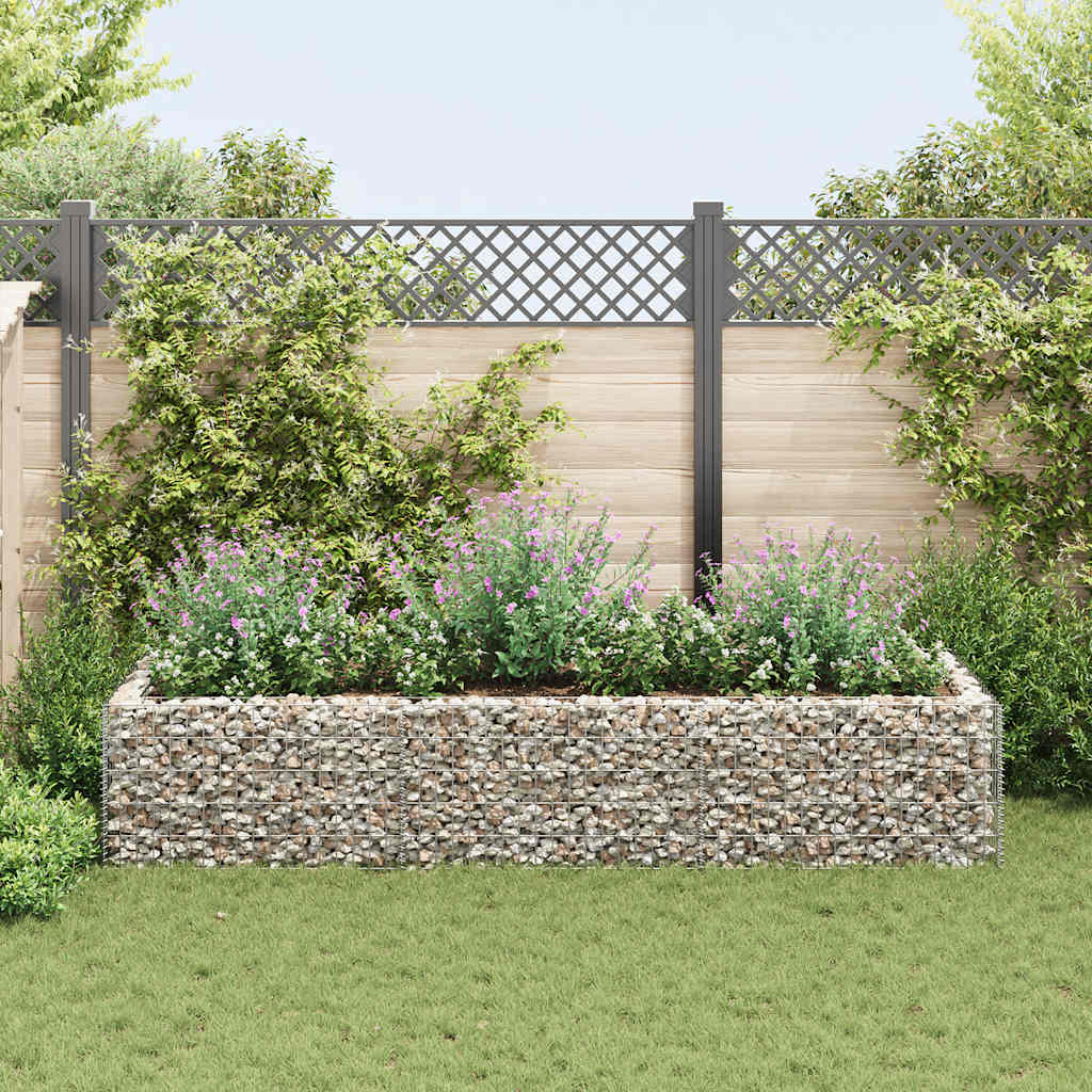 Gabion plantenbak verhoogd 270x90x50 cm staal is nu te koop bij PeponiXL, paradijselijk wonen!