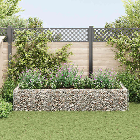 Gabion plantenbak verhoogd 270x90x50 cm staal is nu te koop bij PeponiXL, paradijselijk wonen!