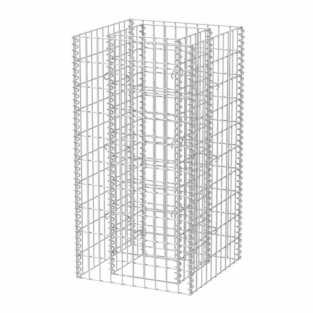 Gabion plantenbak verhoogd 50x50x100 cm staal is nu te koop bij PeponiXL, paradijselijk wonen!