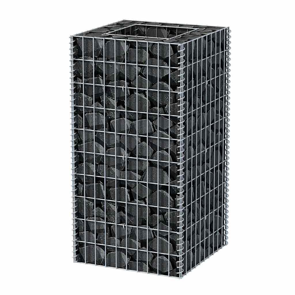 Gabion plantenbak verhoogd 50x50x100 cm staal is nu te koop bij PeponiXL, paradijselijk wonen!