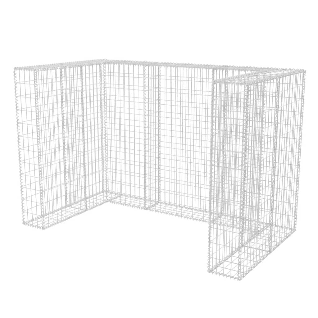 Schanskorf dubbele vuilnisbak ombouw 180x100x120 cm staal is nu te koop bij PeponiXL, paradijselijk wonen!