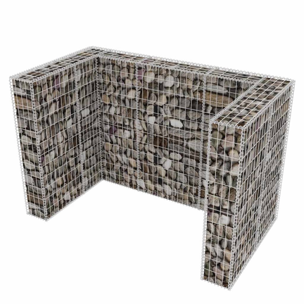 Schanskorf dubbele vuilnisbak ombouw 180x100x120 cm staal is nu te koop bij PeponiXL, paradijselijk wonen!