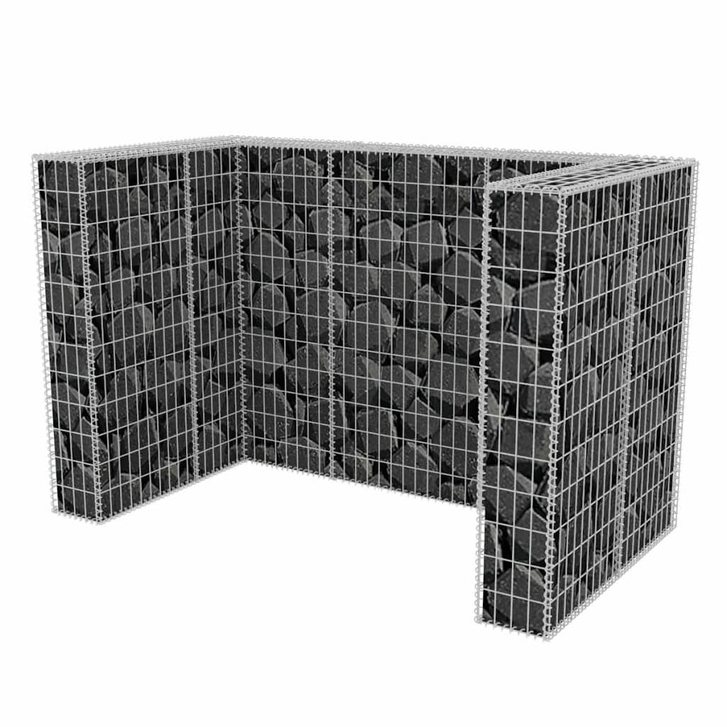Schanskorf dubbele vuilnisbak ombouw 180x100x120 cm staal is nu te koop bij PeponiXL, paradijselijk wonen!